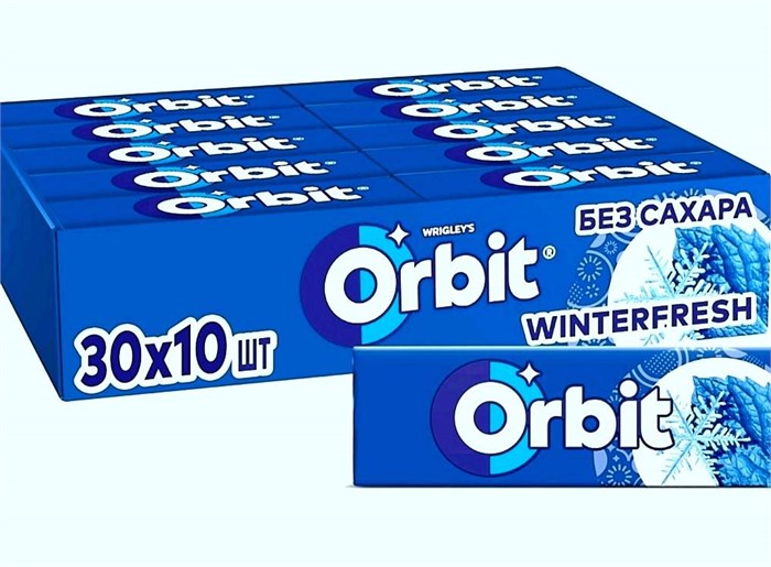 Жевательная резинка "Orbit Winterfresh" 30 шт. 13.6гр 00952 - фото 1056