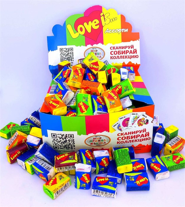 Жевательная резинка "Love is" Микс 100 шт. уп. 00298 - фото 1064