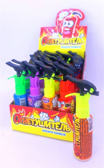 Жидкая конфета «Огнетушитель» ассорти 30 мл. 20 шт. уп. 01796 - фото 1082