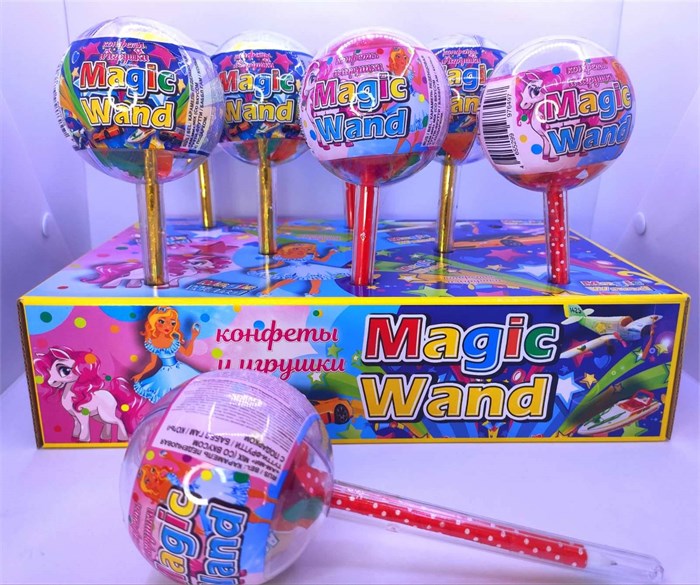 "Мэджик Вэнд" карамель 12 гр. с игрушкой 8 шт. уп. 01344 - фото 1755