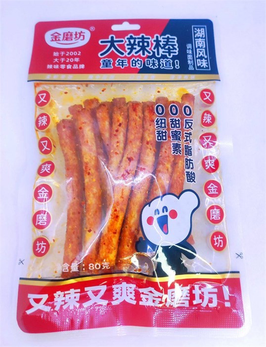 Снек "JINMOFANG" острые палочки, 80 гр (2074) 02350 - фото 1761