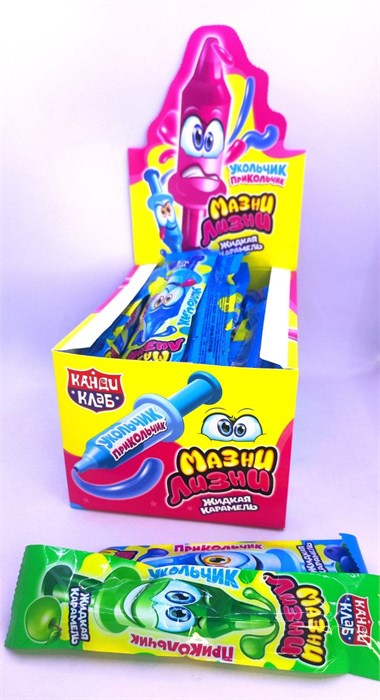 Жидкая карамель "Мазни-Лизни. Укольчик-прикольчик" 8 гр. 30 шт. уп. 01952 - фото 1769