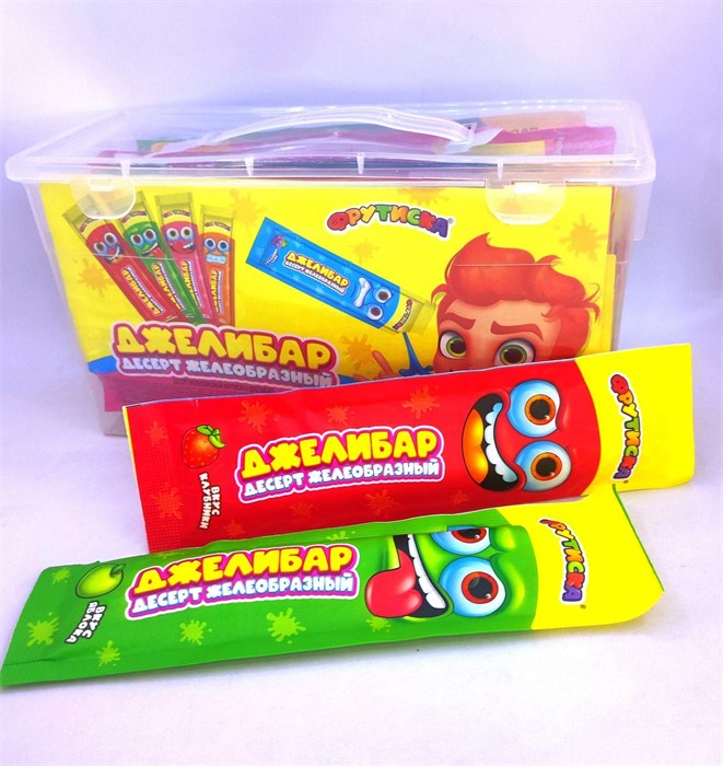 Десерт желейный Фрутиска "Джелибар" 34 гр. 30 шт. уп. 02070 - фото 1773