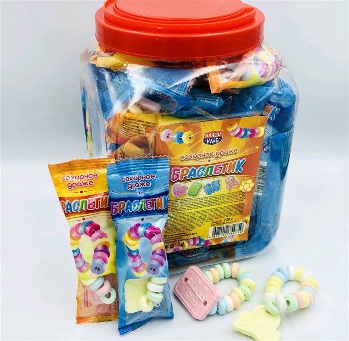 Сахарное драже "Браслетик" ассорти 12гр*60шт* 00550 - фото 1784