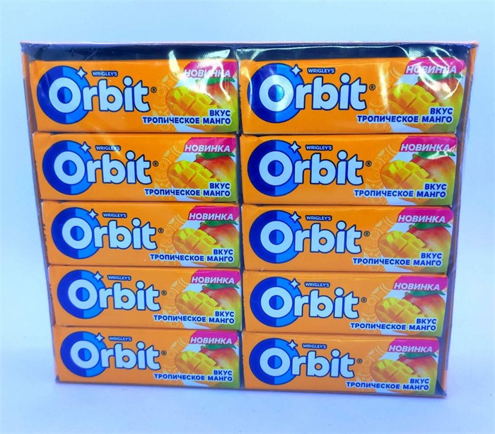 Жевательная резинка "Orbit Манго" 30 шт. 13.6гр 01140 - фото 1794