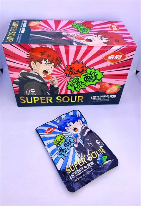 Конфеты "SUPER SOUR" 24 гр. 20 шт. уп. 02412 - фото 1806