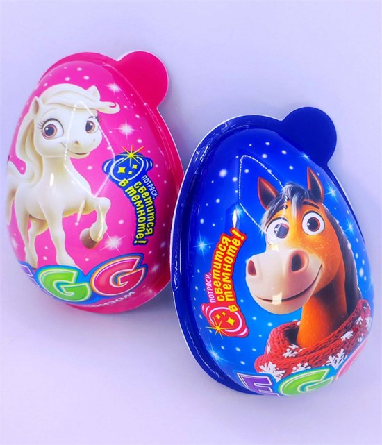 Печенье с шоколадной пастой и игрушкой "Джой XXL СВЕТЯЩИЙСЯ" Лошадка 30гр 8 шт. уп. 01362 - фото 1880