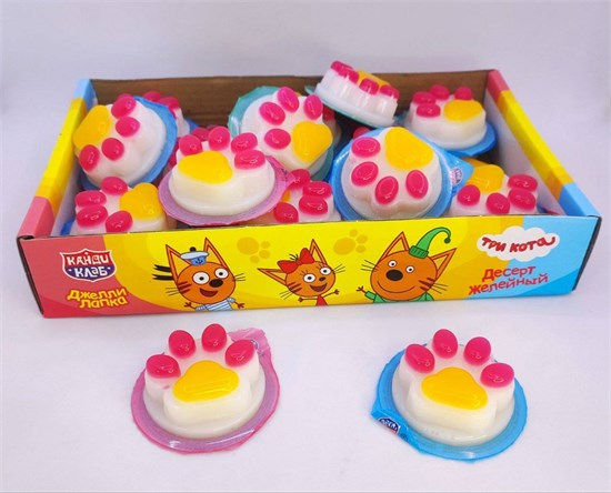 Десерт желейный "Джелли Лапка" (Три Кота) 24гр. 30 шт. уп. 02889 - фото 1981