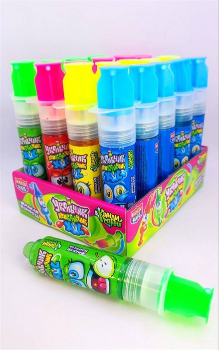 Жидкая конфета "Укольчик-Прикольчик XXL" ассорти 55 гр. 20 шт. уп 02890 - фото 2061