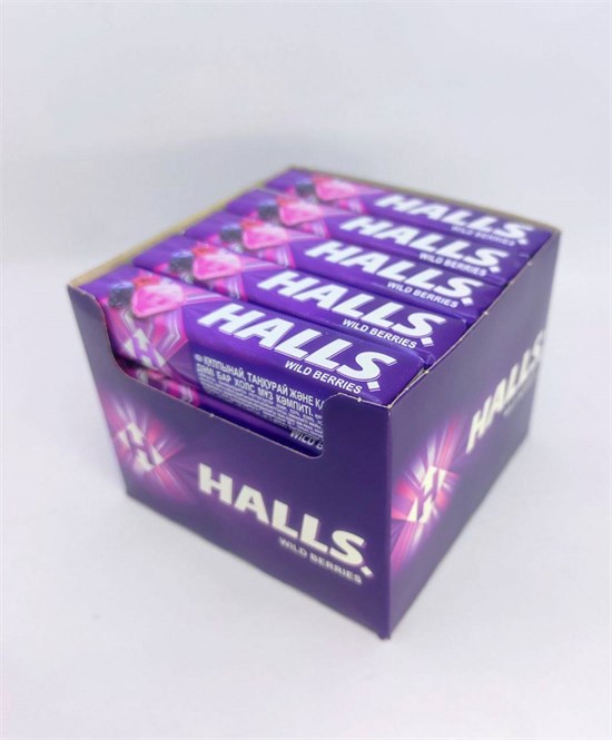 Леденцы "HALLS Малина/Черника" 25.2 гр. 20 шт. уп. 02930 - фото 2297