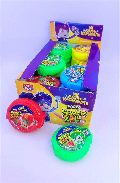 Жевательная резинка с татуировкой "Super Roll Tattoo" (Семь Королевств) ассорти 12 гр. 24 шт. уп. 02738 - фото 2415