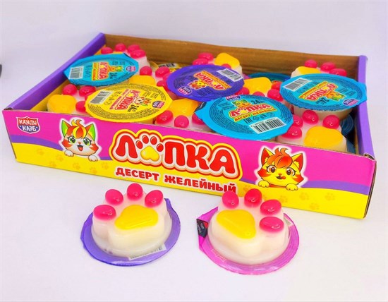 Десерт желейный "Лапка" 24 гр. 30 шт. уп. 02597 - фото 2612