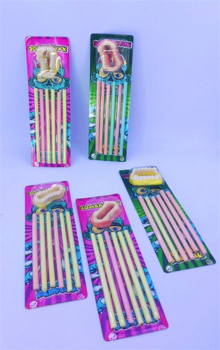 Жевательный мармелад с сахарной конфетой "Зомбастик челюсти," 13 гр. 30 шт. уп 01460 - фото 3244