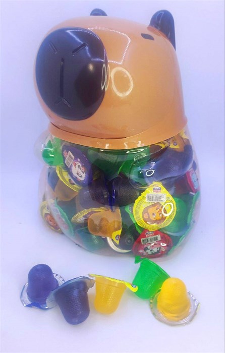 Десерт желейный "Канди Клаб" (с изображением капибары) 13гр*100шт*6 банок 02696 - фото 3257