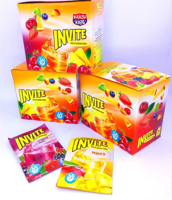 Растворимый напиток "Invite" Мультифрукт 12 гр. 24 шт. уп. 02749 - фото 3279