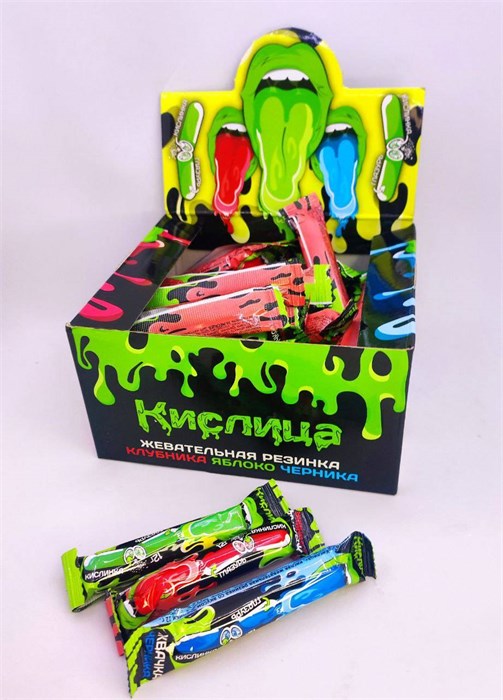 Жевательная резинка "Кислица" (длинная) 12 гр. 50 шт. уп. 02849 - фото 3566