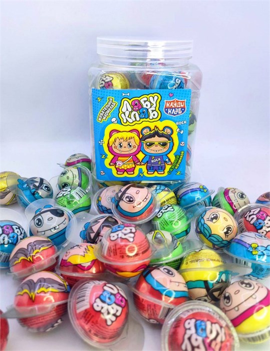 Жевательный мармелад с кислой начинкой "ЛАБУ КЛАБ" ассорти 10 гр. 30 шт. уп 02938 - фото 3594