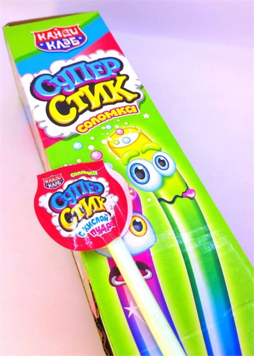 Соломка с кислой пудрой «СУПЕР СТИК» 12 гр. 48 шт. уп 01216 - фото 3598