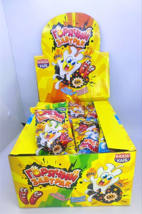 Десерт желейный cо взрывной карамелью «Горячий Завтрак» 24 гр. 30 шт. уп 02915 - фото 3922