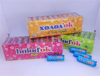 "Холодок" ассорти конфеты таблетированные в фольге, С ШИПУЧКОЙ, 15 гр. 30 шт. уп. 02550