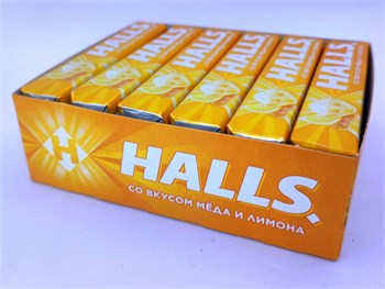 Леденцы "HALLS Mед и Лимон" 24.5 гр. 12 шт. уп. 01000 - фото 4208
