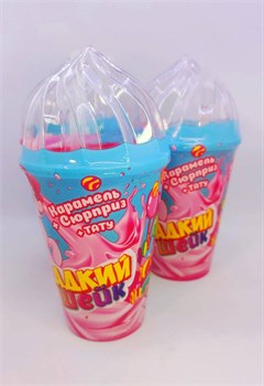 "Сладкий Шейк" для девочек Карамель 12 гр. + игрушка + тату 9 шт. уп. 02811