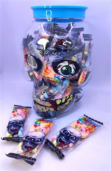 Сахарное драже "Браслет Скелета" в банке в виде черепа 12 гр. 50 шт. уп. 01704