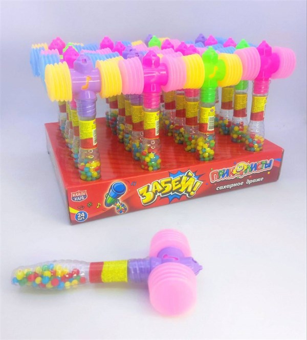 Сахарное драже "Приколисты Забей!" ассорти 4,2 гр. 24 шт. уп 02962