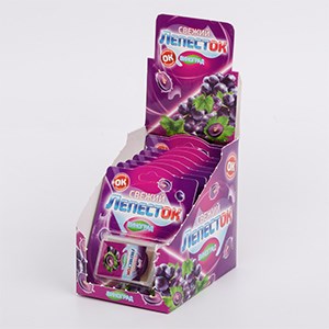 Освежающие пластинки "СВЕЖИЙ ЛЕПЕСТОК" виноград 0,8 гр. 20 шт. уп 01371