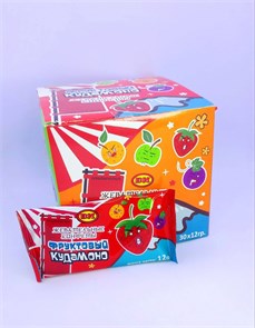 Жевательные конфеты "Фруктовый Кудамоно" 12 гр. 30 шт. уп. 02533