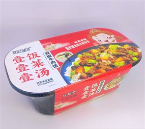 Рис саморазогревающийся "Lei Qia" со вкусом говядины и острым перцем (1585) 02497