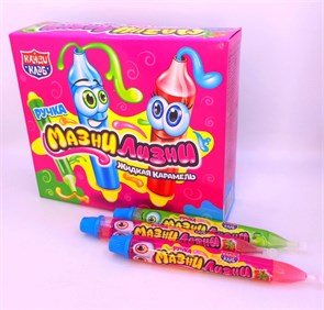 Жидкая карамель «РУЧКА МАЗНИ ЛИЗНИ» ассорти 20гр*30шт* 01219