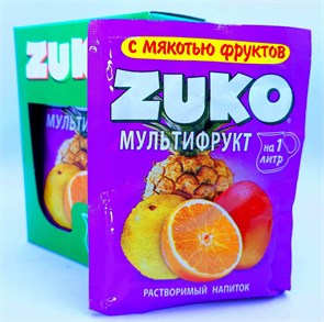 Растворимый напиток ZUKO Мультифрукт 20г*12шт* 01020