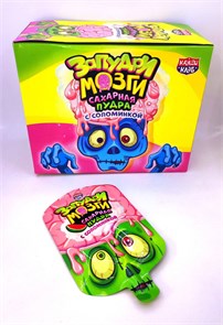 Сахарная пудра "Запудри мозги" с соломинкой, 12 гр. 36 шт. уп. 01845