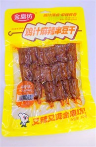 Снек шашлычки на шпажке "JINMOFANG" со вкусом острой курицы, 80 гр. (0613) 02349