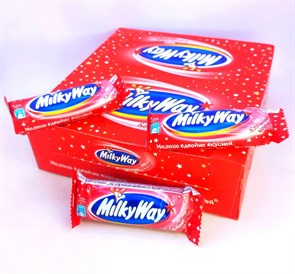 Шоколадный батончик "Milky Way" Клубничный коктейль 26 гр. 36 шт. уп. 02294