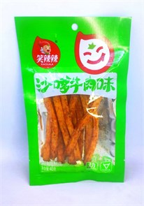 соевый снек "XiaoLaLa" со вкусом говядины 40 гр. 20 шт. уп. (1044) 02323