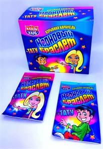 Взрывная карамель "НЕОНОВЫЙ БРАСЛЕТ" + ТАТУ 1гр*36шт* 01071