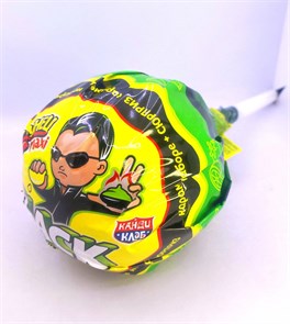 Карамель на палочке в наборе с подарком "Лизунец MAXI Black Челендж" 112 гр. 02128