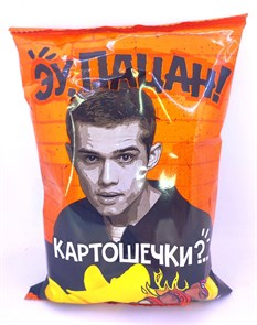 Чипсы "Эу Пацан" Говядина с луком Шашлык 50 гр. 24 шт. уп. 01768