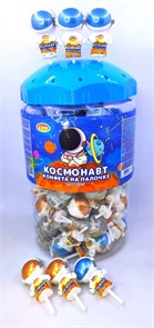 Карамель леденцовая на палочке "КОСМОНАВТ", 5,8 гр. 80 шт. уп. 01837