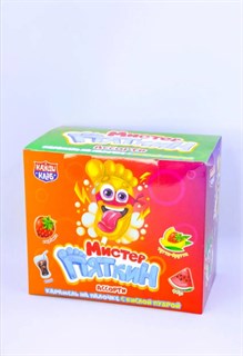 Карамель на палочке с кислой пудрой 