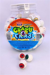Жевательная резинка с кислой пудрой "Crazy Глаз" 8 гр. 125 шт. уп. 02535