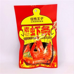 Соевый снек лапша "Suxia Tiao" креветка с приправами 20 гр. 30 шт. уп.(8520) 02458