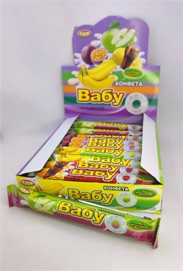 Прессованные конфеты «ВАБУ» со вкусом Колы и Лимона, Яблока, Маракуйи, Банана ZVN, БАЛАБОЛ 25 гр. 20 шт. уп 02990
