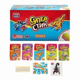 Мягкая карамель с игрушкой и татуировкой "Супер Стик с 3D пазлом" (техника) 5 гр. 40 шт. уп. 02595
